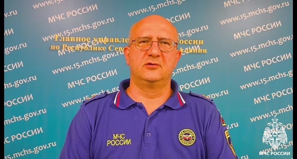 Комментарий старшего оперативного дежурного Центра управления в кризисных ситуациях ГУ МЧС России по РСО-Алания Юрия Чегаева:
