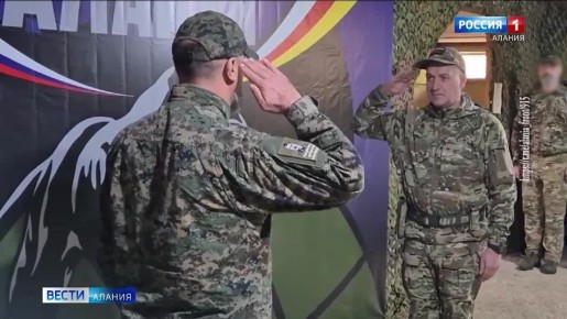 Руководитель администрации главы и правительства республики Ибрагим Гобеев посетил расположение отряда "Алания"