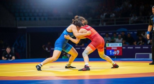 Всероссийские соревнования по женской борьбе на призы Олимпийской чемпионки Натальи Воробьевой прошли в Санкт-Петербурге