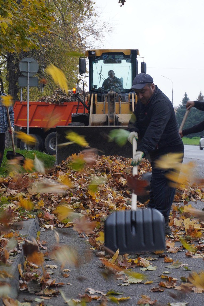 Осенний марафон. На улицах Владикавказа кипит работа: ВМБУ «Спецэкосервис» активно готовится к зимнему сезону