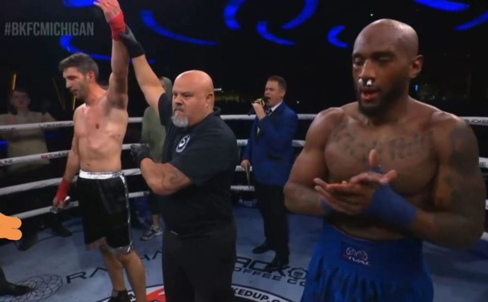 Олег Магкеев успешно дебютировал в Bare Knuckle FC