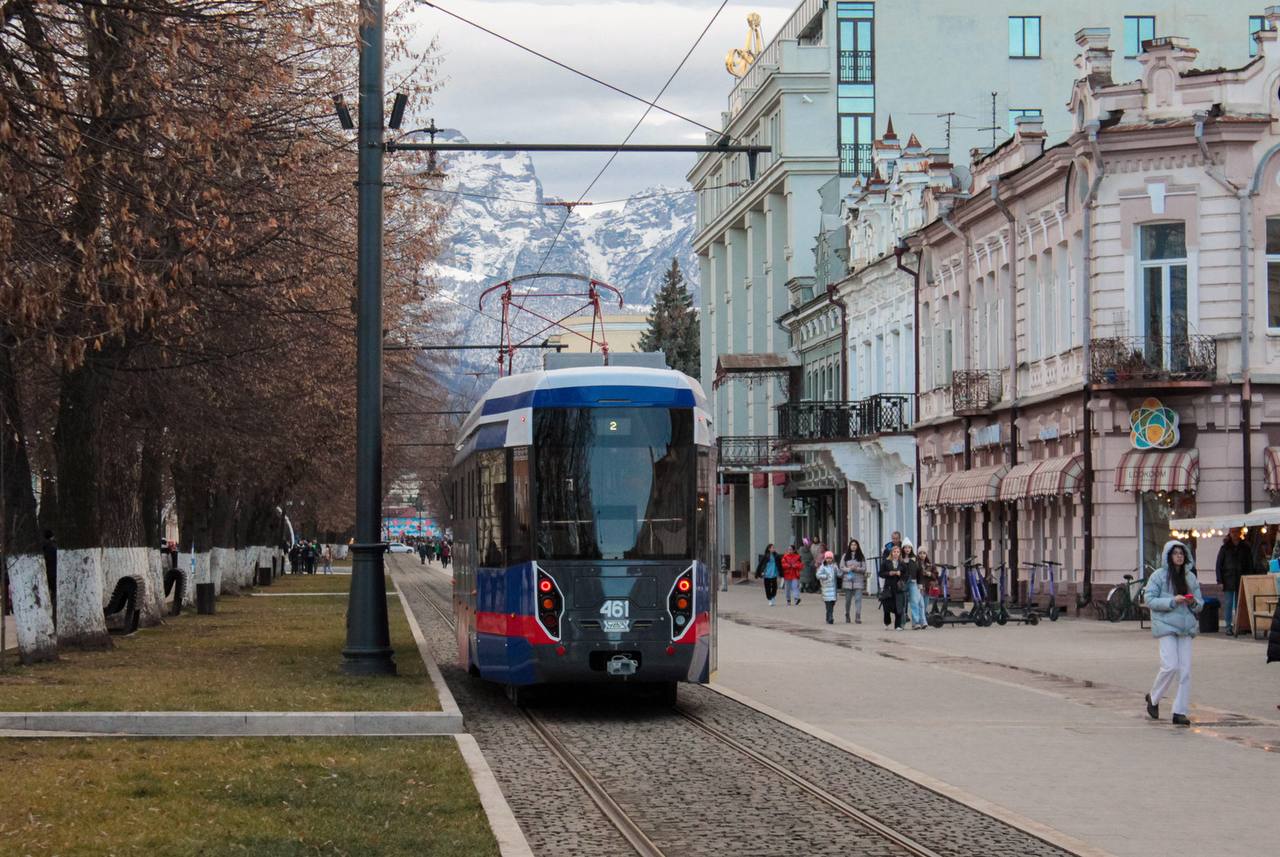 Сегодня во Владикавказе до 14:00 будет увеличен интервал движения трамваев