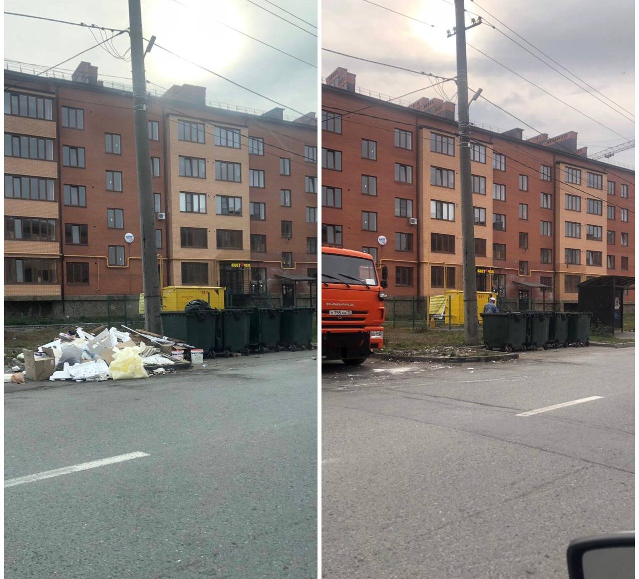 Коммунальщики вывезли более 785 тонн мусора с контейнерных площадок Владикавказа