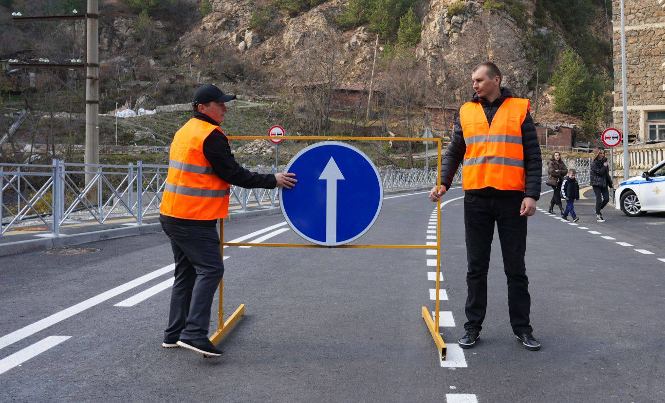 Глава РСО – Алания Сергей Меняйло принял участие в открытии после масштабной реконструкции дороги «Транскам» – В.Згид – Мацута».