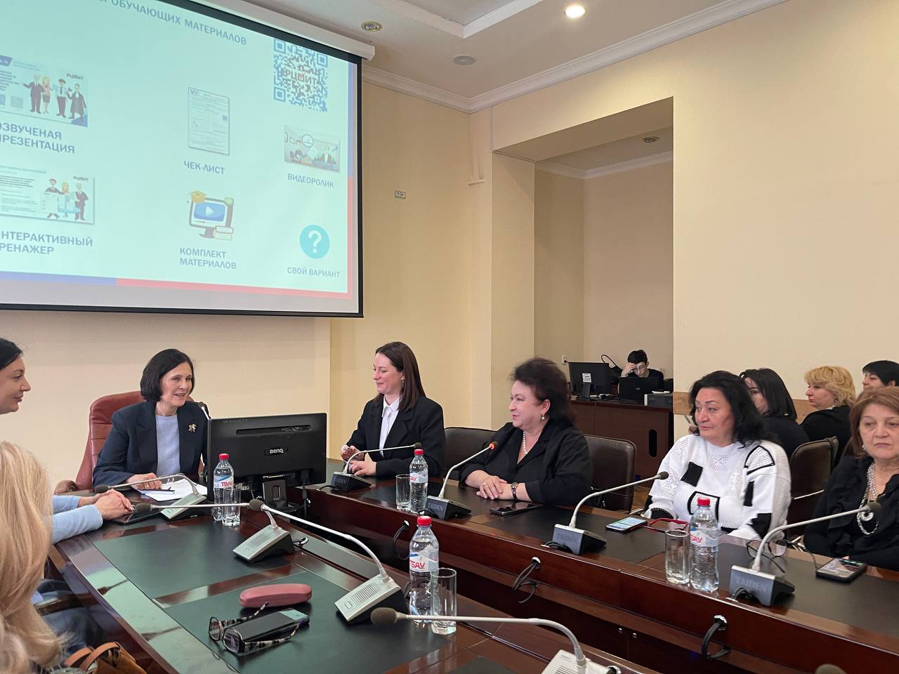 Сегодня на базе СОРИПКРО состоялась стратегическая встреча руководителя Российского центра обучения избирательным технологиям при ЦИК России Елены Александровны Осиповой совместно с Министром образования Эллой Алибековой с... Сегодня на базе СОРИПКРО состоялась стратегическая встреча руководителя Российского центра обучения избирательным технологиям при ЦИК России Елены Александровны Осиповой совместно с Министром образования Эллой Алибековой с...