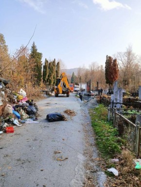 Стихийную свалку ликвидировали на Ново-Осетинском кладбище