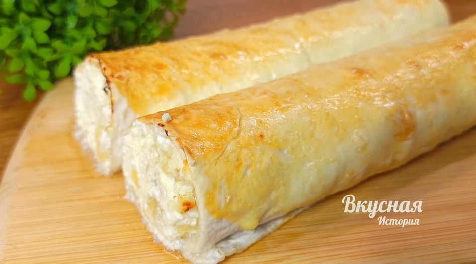 Лаваш на завтрак: быстрые и вкусные рулетики с творогом и бананами