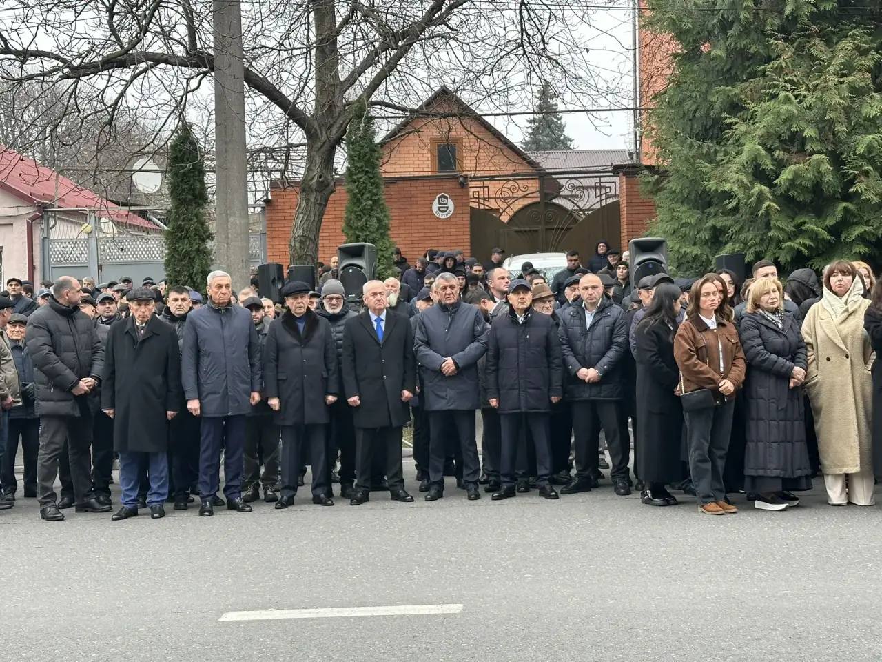Церемония прощания с Ахурбеком Магометовым