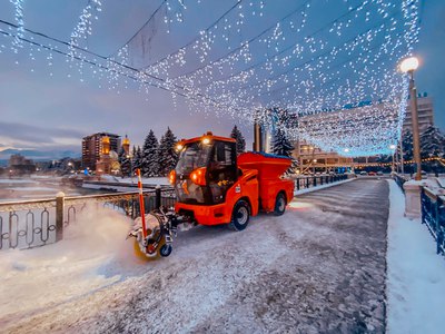 Первый снег в городе. Минувшая суббота ознаменовалась для Владикавказа первым в этом сезоне снегопадом