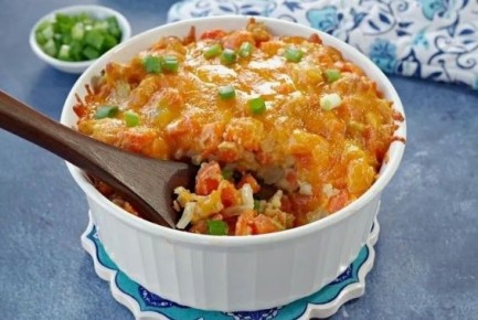 Морковная запеканка с творогом