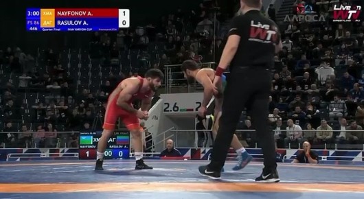 До 86 кг1/4. Артур Найфонов (ХМАО) - Аманула Расулов (Дагестан) 2:1