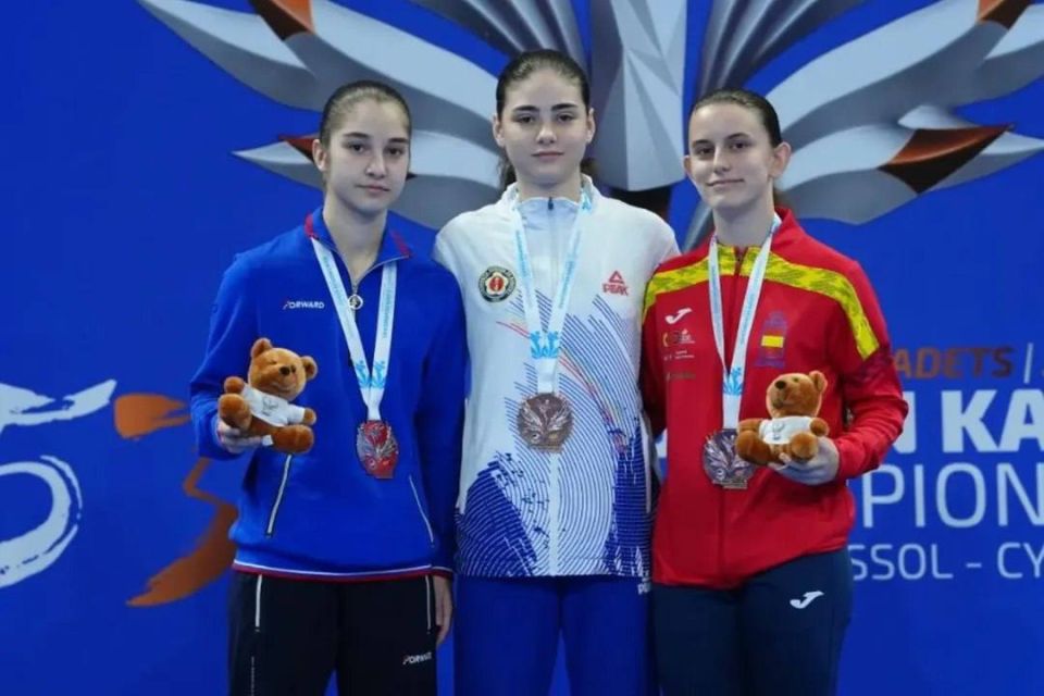 Кира Калоева - серебряный призер первенства Европы по каратэ