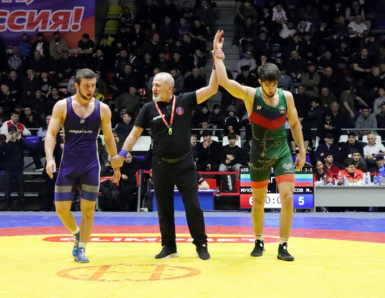 ФОТО! Финал весовой категории до 86 кг: Ахмад Мукутов (Дагестан) - Магомед Идрисов (Дагестан)