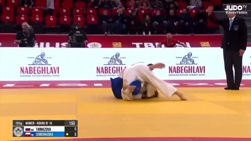 Мадина Таймазова выходит в 1/4 финала Большого шлема в Тбилиси