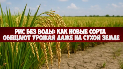 Революция на рисовых полях: новые сорта, которые экономят воду и увеличивают урожай