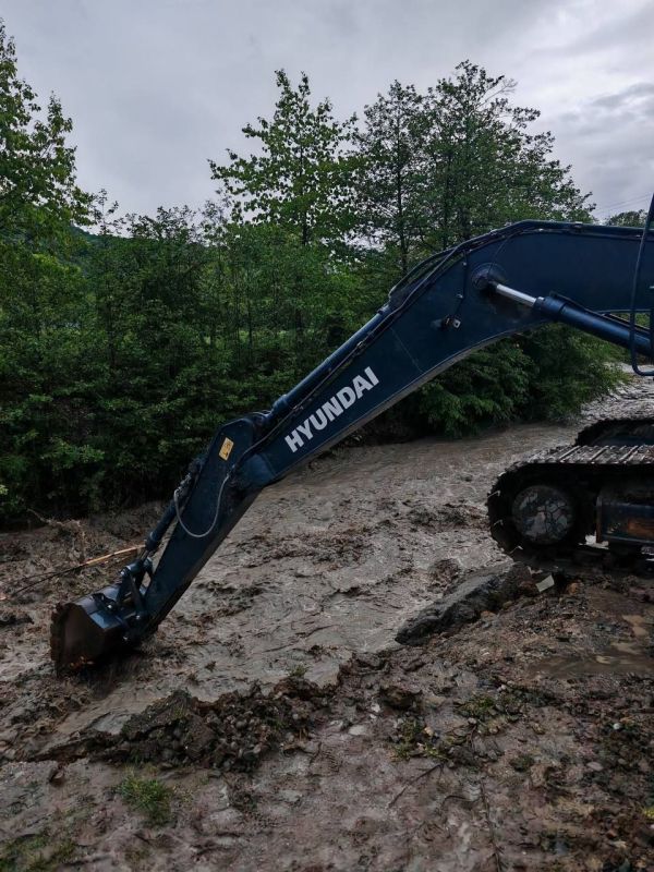 В Алагирском районе тоже устраняют последствия ливней