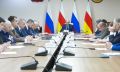 Председатель Правительства РСО – Алания Борис Джанаев провел заседание Оперативного штаба по организации работы с органами местного самоуправления Черниговского района Запорожской области