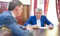 Глава РСО – Алания Сергей Меняйло встретился с управляющим ВТБ в СКФО Александром Дыренко