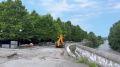 Во Владикавказе продолжаются работы по обновлению набережной Терека на участке от Кировского до Чкаловского мостов