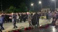 Возложение цветов к мемориальному комплексу "Защитникам Южной Осетии" в Цхинвале