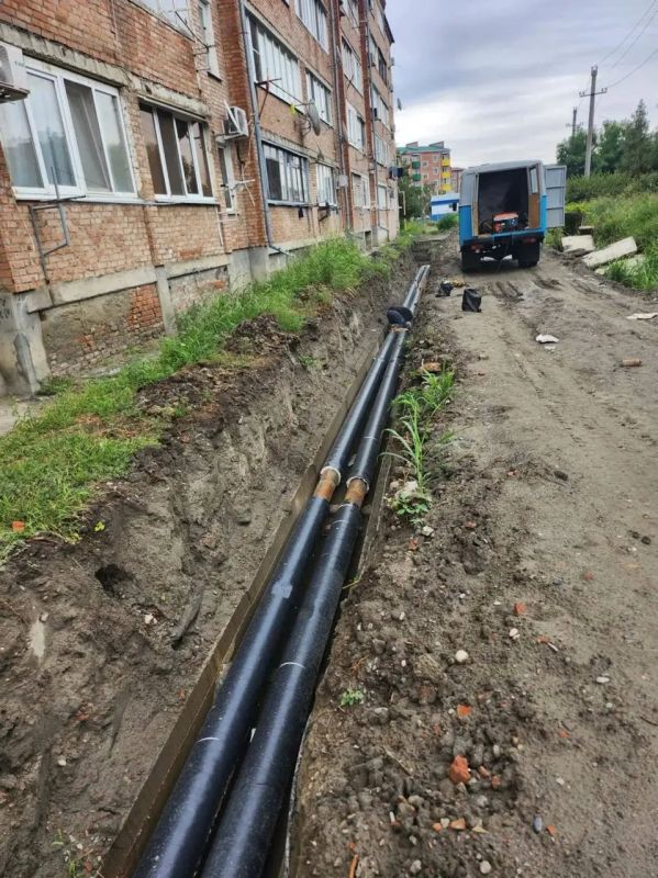 190 метров ветхой теплотрассы заменят на ул. Салганюка в Моздоке 190 метров ветхой теплотрассы заменят на ул. Салганюка в Моздоке