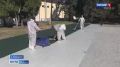 Строительство футбольной площадки завершается в селе Троицком