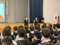 Инспектор по пропаганде БДД отделения Госавтоинспекции Моздокского района совместно с сотрудниками отдела ПДН посетили МБОУ СОШ № 1 с. Кизляр