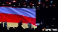 Марат Камболов обратился к собравшимся на Театральной площади в Цхинвале