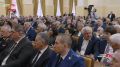 Сергей Меняйло выступил перед депутатами со словами благодарности за совместную работу и поддержку