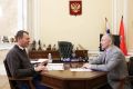 Михаил Дегтярёв: В преддверии чемпионата мира по дзюдо, который состоится в Баку с 4 по 11 октября, провел рабочую встречу с президентом Федерации дзюдо России Сергеем Соловейчиком и обсудил подготовку нашей сборной
