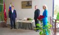 Врио заместителя Председателя Правительства РСО – Алания Александр Реутов принял участие в открытии мемориальной доски Юрию Лужкову на фасаде здания средней общеобразовательной школы в Беслане
