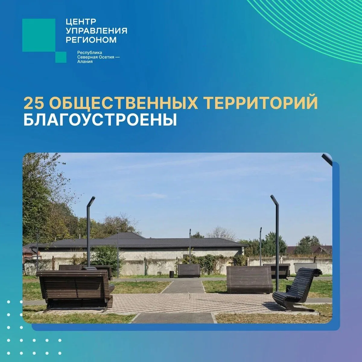 25 общественных территорий благоустроены