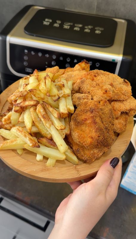 вкусная простота: домашние стрипсы и картошка фри без лишнего масла